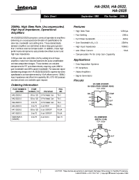 Datasheet HA7-2520-2 manufacturer Intersil