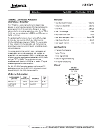 Datasheet HA9P5221-5 manufacturer Intersil