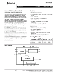 Datasheet HC5503T manufacturer Intersil