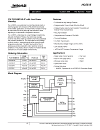 Datasheet HC5515 manufacturer Intersil