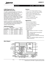 Datasheet HC55171CB manufacturer Intersil