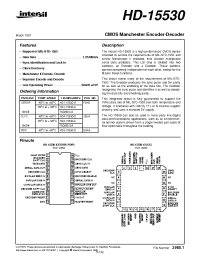 Datasheet HD4-15530-8 manufacturer Intersil