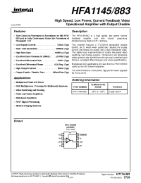 Datasheet HFA1145 manufacturer Intersil