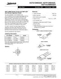 Datasheet HGT1S12N60A4DS manufacturer Intersil