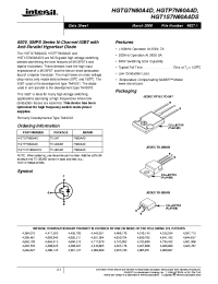 Datasheet HGT1S7N60A4DS manufacturer Intersil