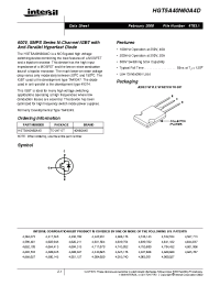 Datasheet HGT5A40N60A4D manufacturer Intersil