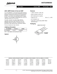 Datasheet HGTG30N60A4 manufacturer Intersil