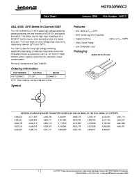 Datasheet HGTG30N60C3 manufacturer Intersil