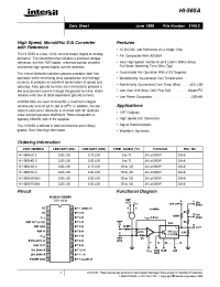 Datasheet HI1-565AJD-5 manufacturer Intersil