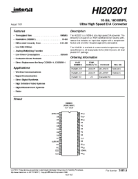 Datasheet HI20201-EV manufacturer Intersil