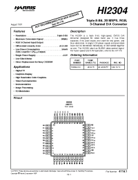 Datasheet HI2304JCQ manufacturer Intersil