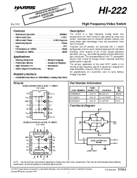 Datasheet HI3-0222-5 manufacturer Intersil