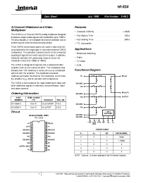 Datasheet HI3-0524-5 manufacturer Intersil