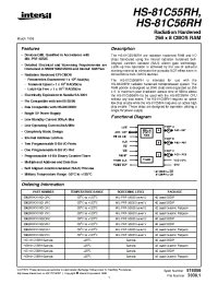 Datasheet HS1-81C55RH manufacturer Intersil