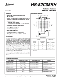Datasheet HS1-82C08RH manufacturer Intersil