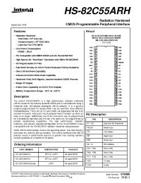 Datasheet HS1-82C55ARH-8 manufacturer Intersil