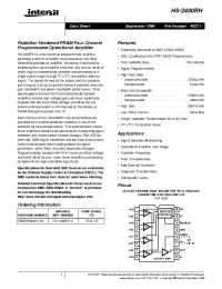 Datasheet HS-2400RH manufacturer Intersil