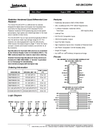 Datasheet HS9-26C32RH manufacturer Intersil
