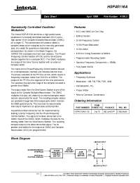 Datasheet HSP45116DB-EVAL manufacturer Intersil