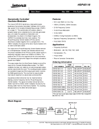 Datasheet HSP45116GC-25 manufacturer Intersil