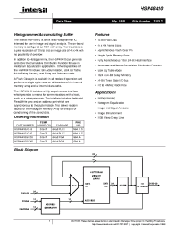 Datasheet HSP48410JC-40 manufacturer Intersil
