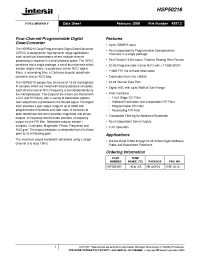 Datasheet HSP50216 manufacturer Intersil