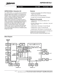 Datasheet HSP50415EVAL1 manufacturer Intersil