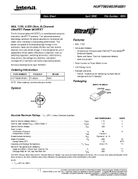 Datasheet HUF75639S3R4851 manufacturer Intersil