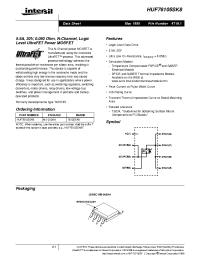 Datasheet HUF76105SK8 manufacturer Intersil