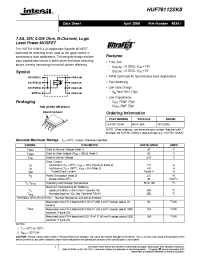 Datasheet HUF76112SK8 manufacturer Intersil