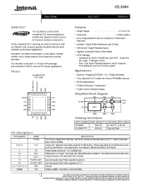 Datasheet ISL3084IR-TK manufacturer Intersil