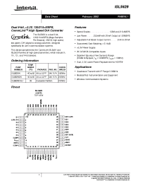 Datasheet ISL56292IN manufacturer Intersil