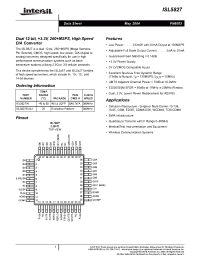 Datasheet ISL5827 manufacturer Intersil