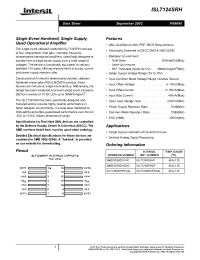 Datasheet ISL7124SRHF manufacturer Intersil