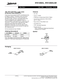 Datasheet RFD16N03LSM manufacturer Intersil