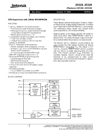 Datasheet X5329PZ-2.7A manufacturer Intersil