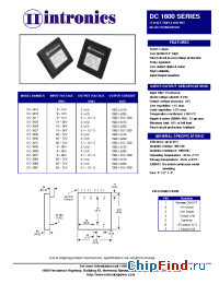 Datasheet DC-1617 manufacturer Intronics