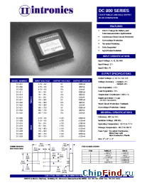 Datasheet DC-819 manufacturer Intronics