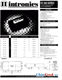 Datasheet DC900 manufacturer Intronics