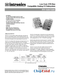 Datasheet RTI-1225 manufacturer Intronics