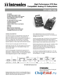 Datasheet RTI-1260 manufacturer Intronics