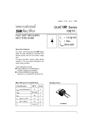 Datasheet 10ETF02 manufacturer IRF