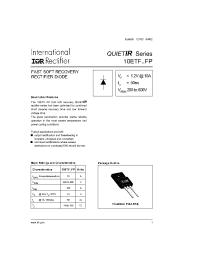 Datasheet 10ETF04FP manufacturer IRF