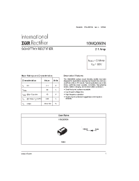 Datasheet 10MQ060N manufacturer IRF