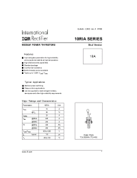 Datasheet 10RIA60MS90 manufacturer IRF