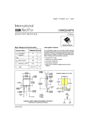 Datasheet 10WQ045FN manufacturer IRF