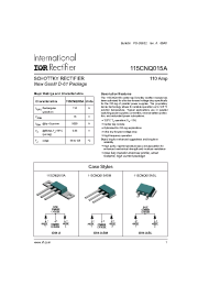 Datasheet 115CNQ015A manufacturer IRF