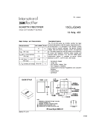Datasheet 15CLJQ045 manufacturer IRF