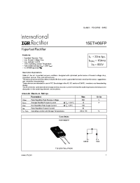 Datasheet 15ETH06FP manufacturer IRF