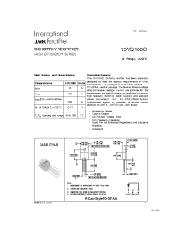 Datasheet 15YQ100C manufacturer IRF